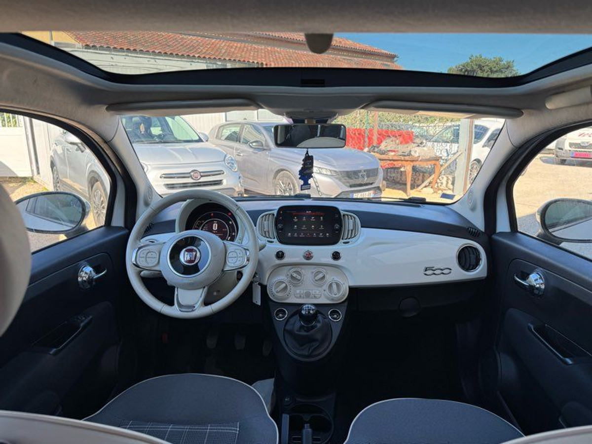 Fiat 500 1.2 69ch lounge gps toit panoramique kit distribution ok garantie 12 m — photo 4